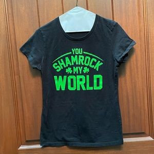 St. Patrick's Day Women’s Tee. Only worn twice. Smoke Free Environment